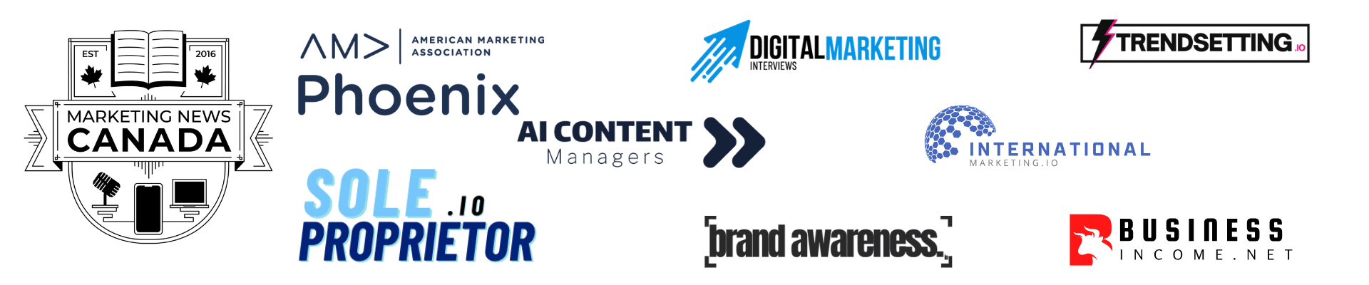 As seen in press logos