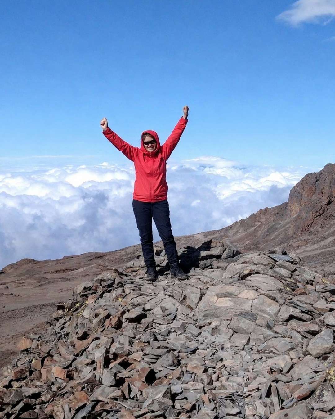 Laurel Robbins celebrating