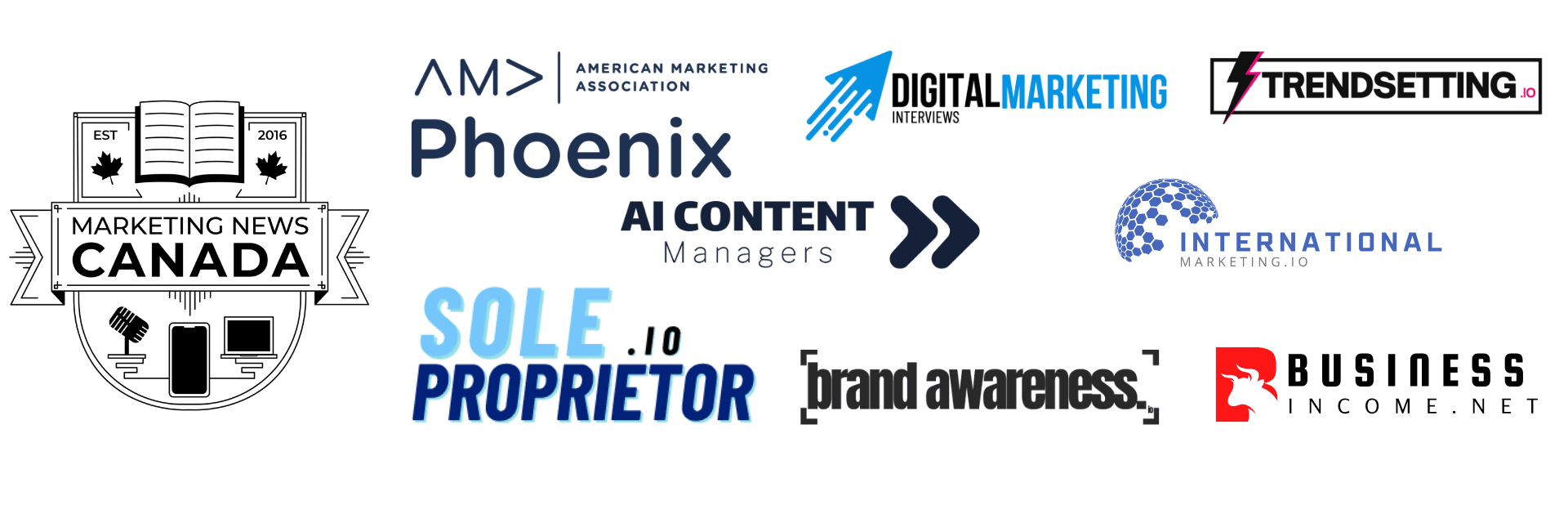 As seen in press logos